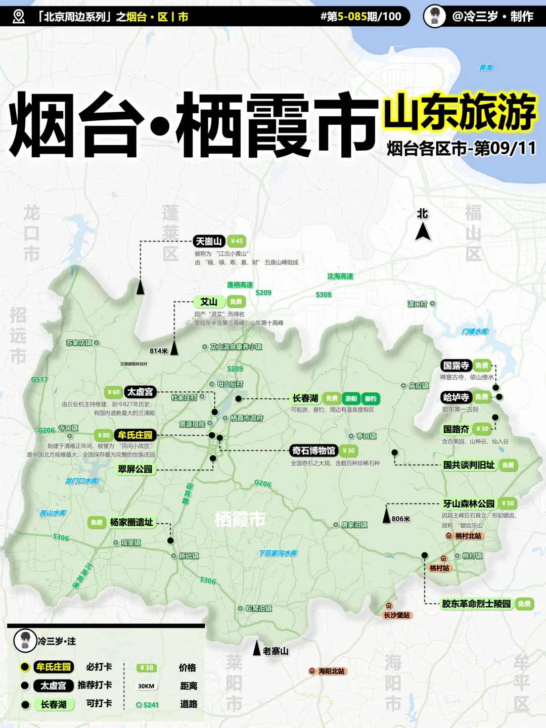 烟台自驾旅游，栖霞市可以作为错峰中转站