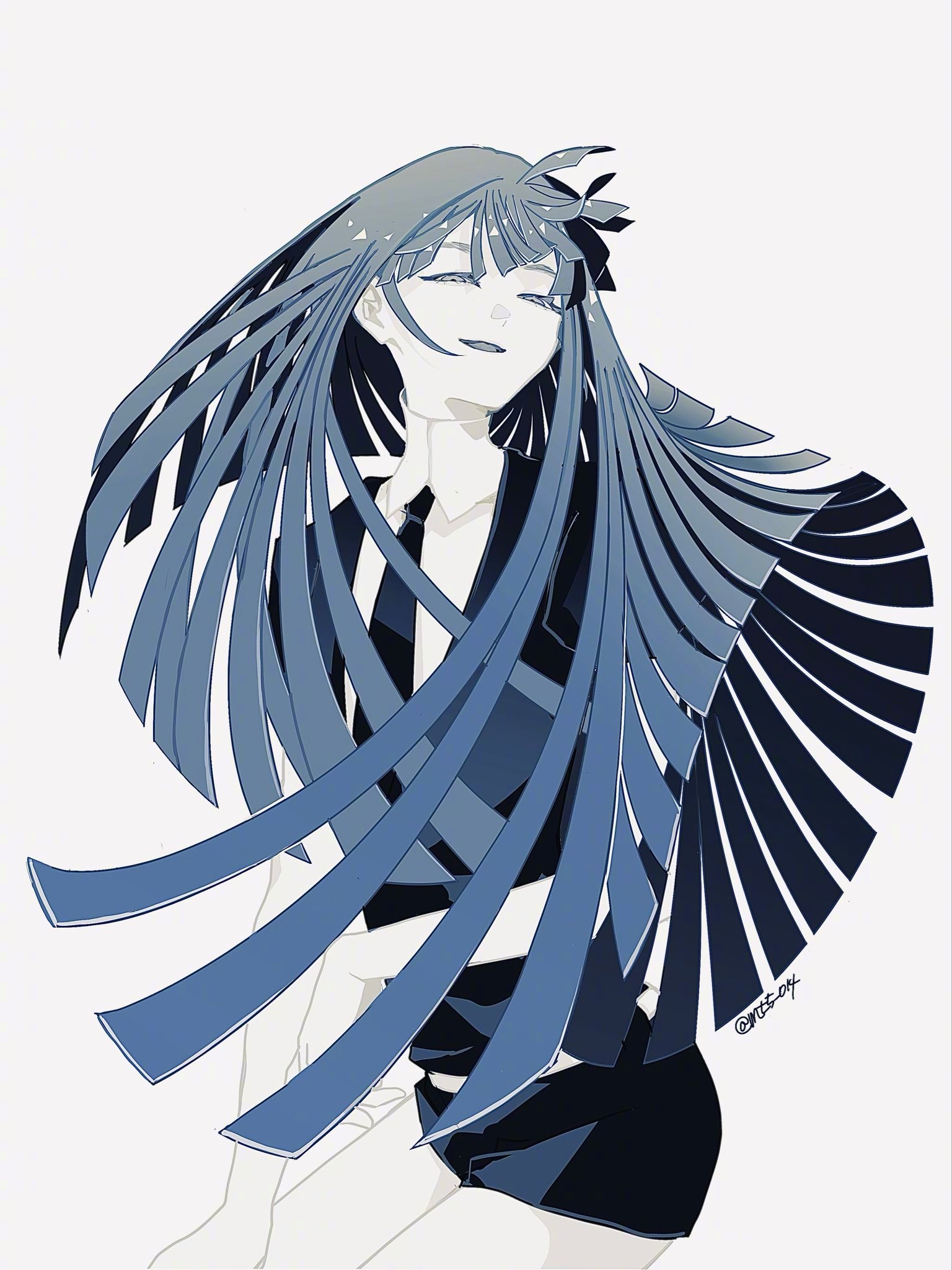 宝石之国 めんたいこ 老师画的青金石真的美哭！！ 