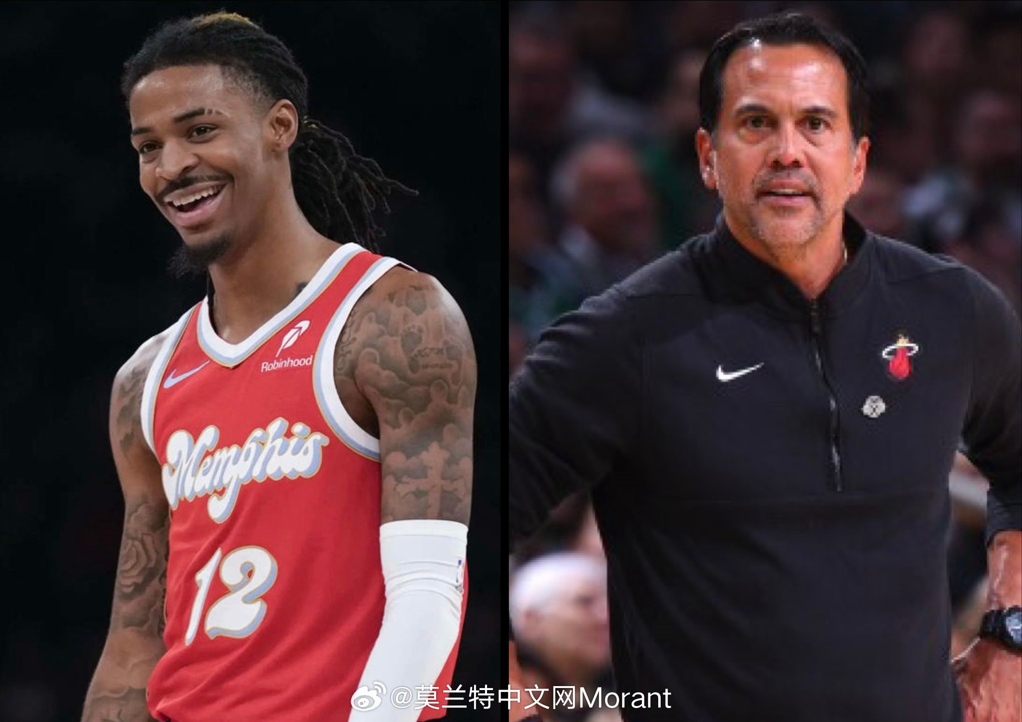 雅虎体育记者：莫兰特有兴趣为斯波尔斯特拉效力——“莫兰特非常尊重热火队主教练埃里