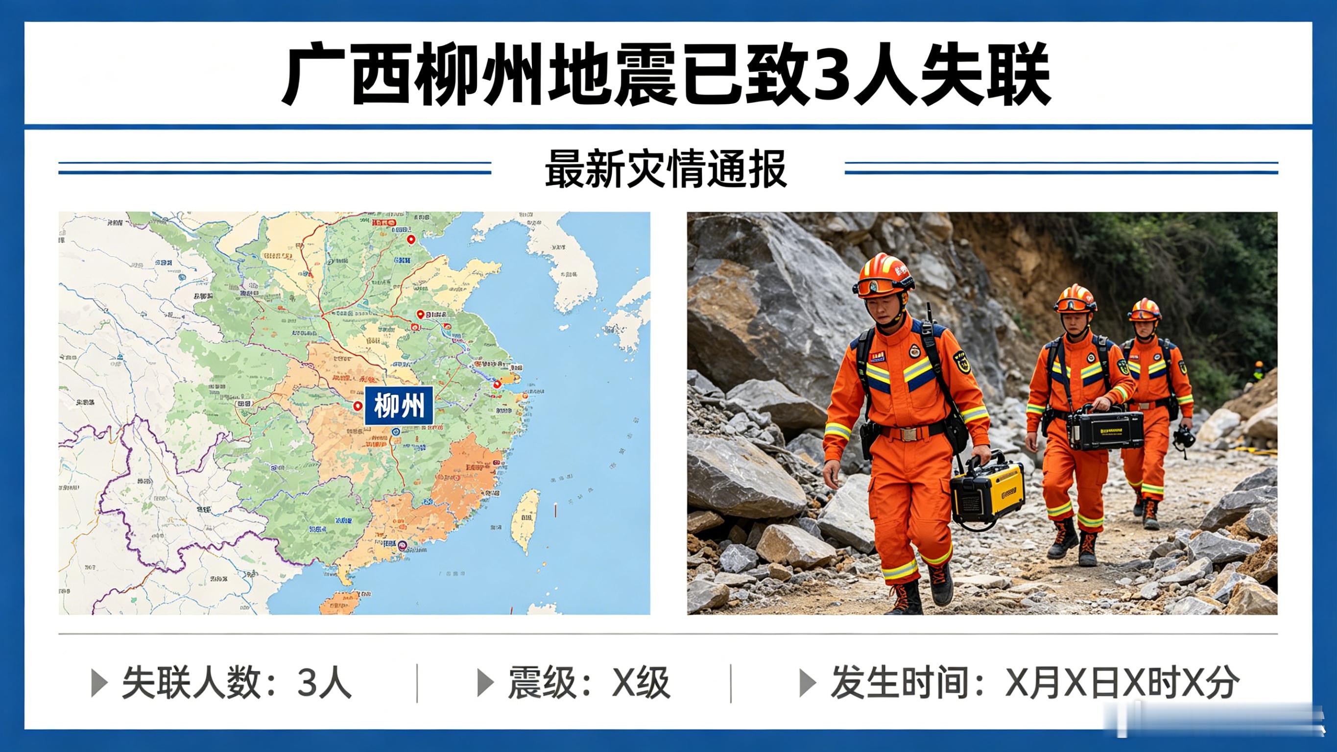广西柳州地震已致3人失联凌晨0点21分，大地突然猛晃，房子瞬间塌了。5月18日零