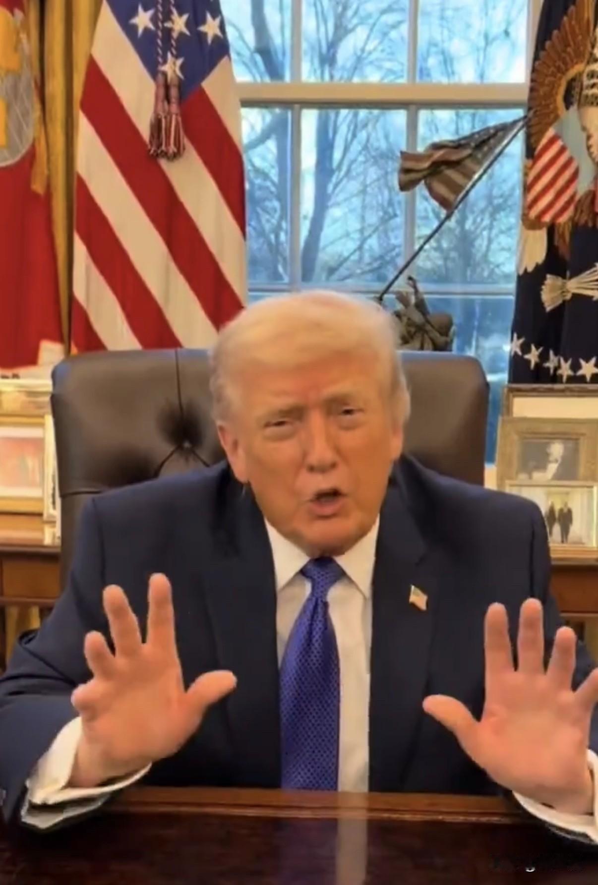 特朗普今天（2月22日）发文说：“在对美国最高法院经过数月审议后于昨日作出的、荒