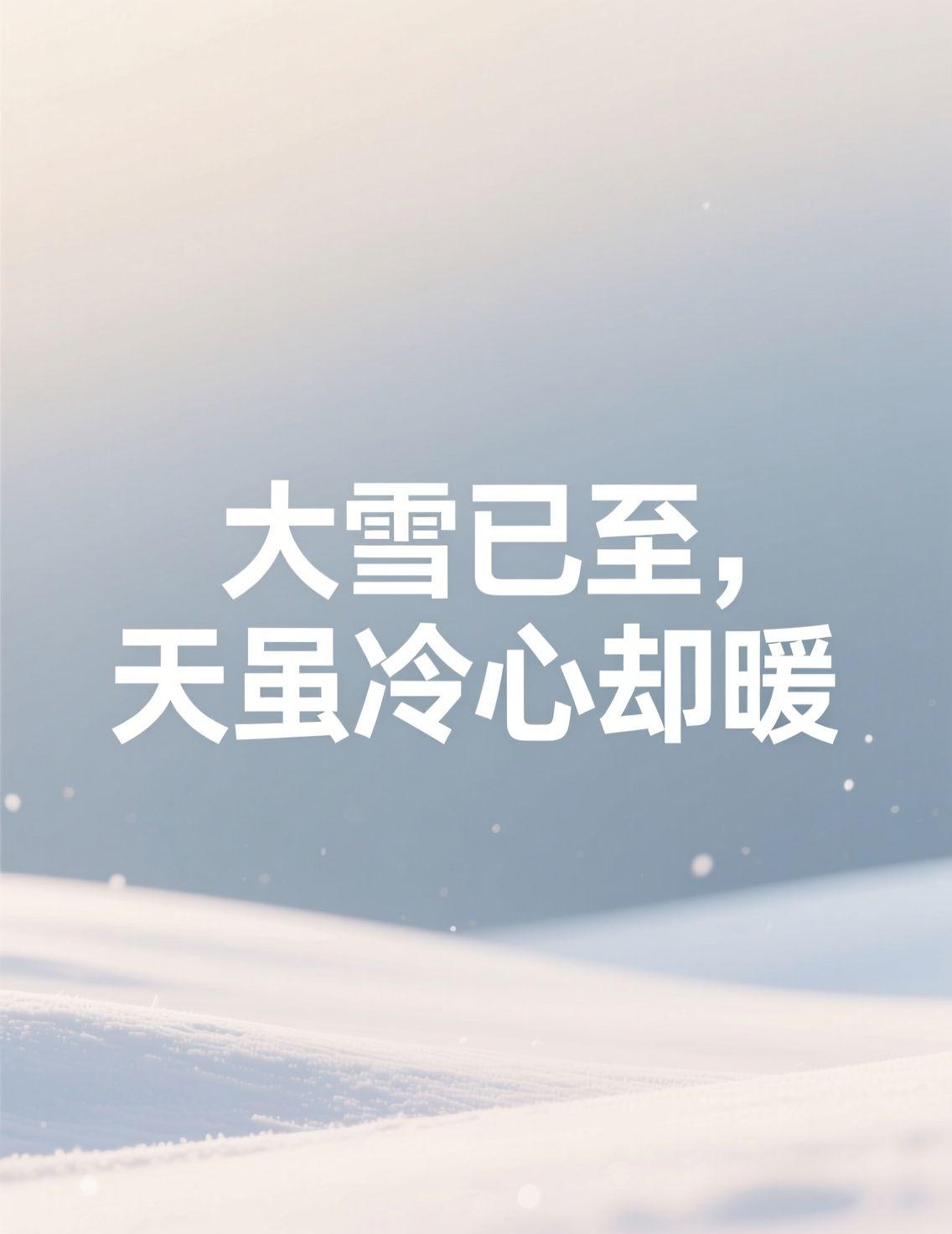 早上刷新闻看到“大雪”节气，才意识到这一年又快过完了。哈尔滨的冬天从来不会迟到，
