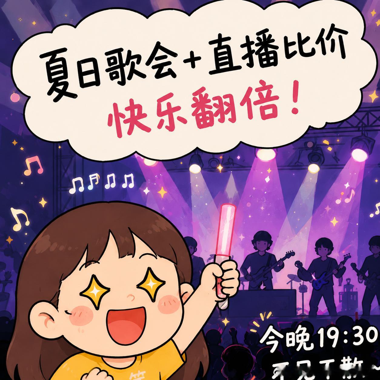 今晚的快乐我已经安排好了： 一边看夏日歌会，一边蹲直播间比价，主打一个“耳朵听歌