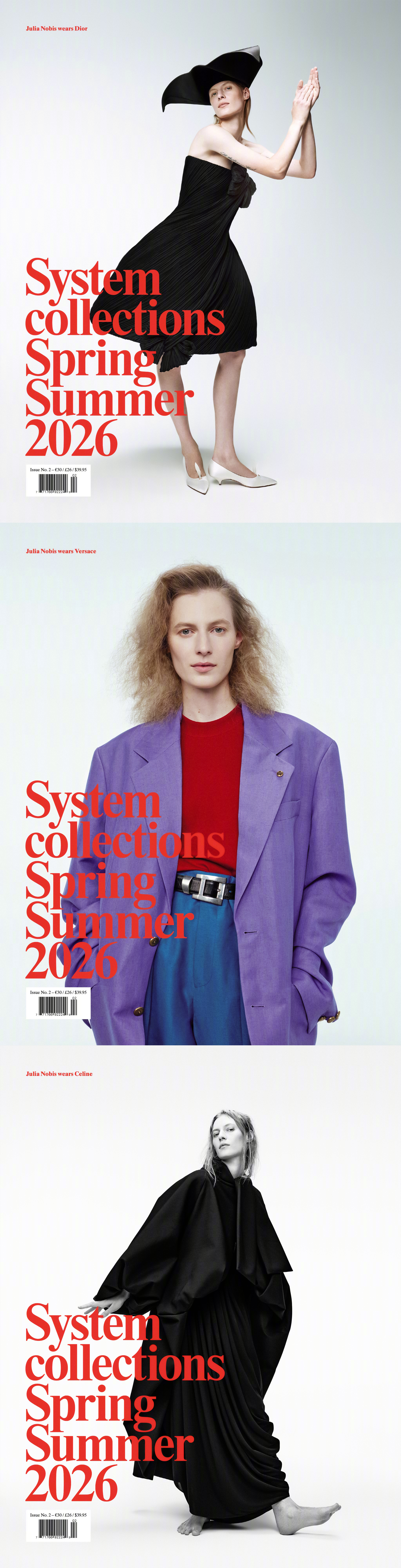 System Collections S/S 2026 春夏刊封面人物，超模Ju