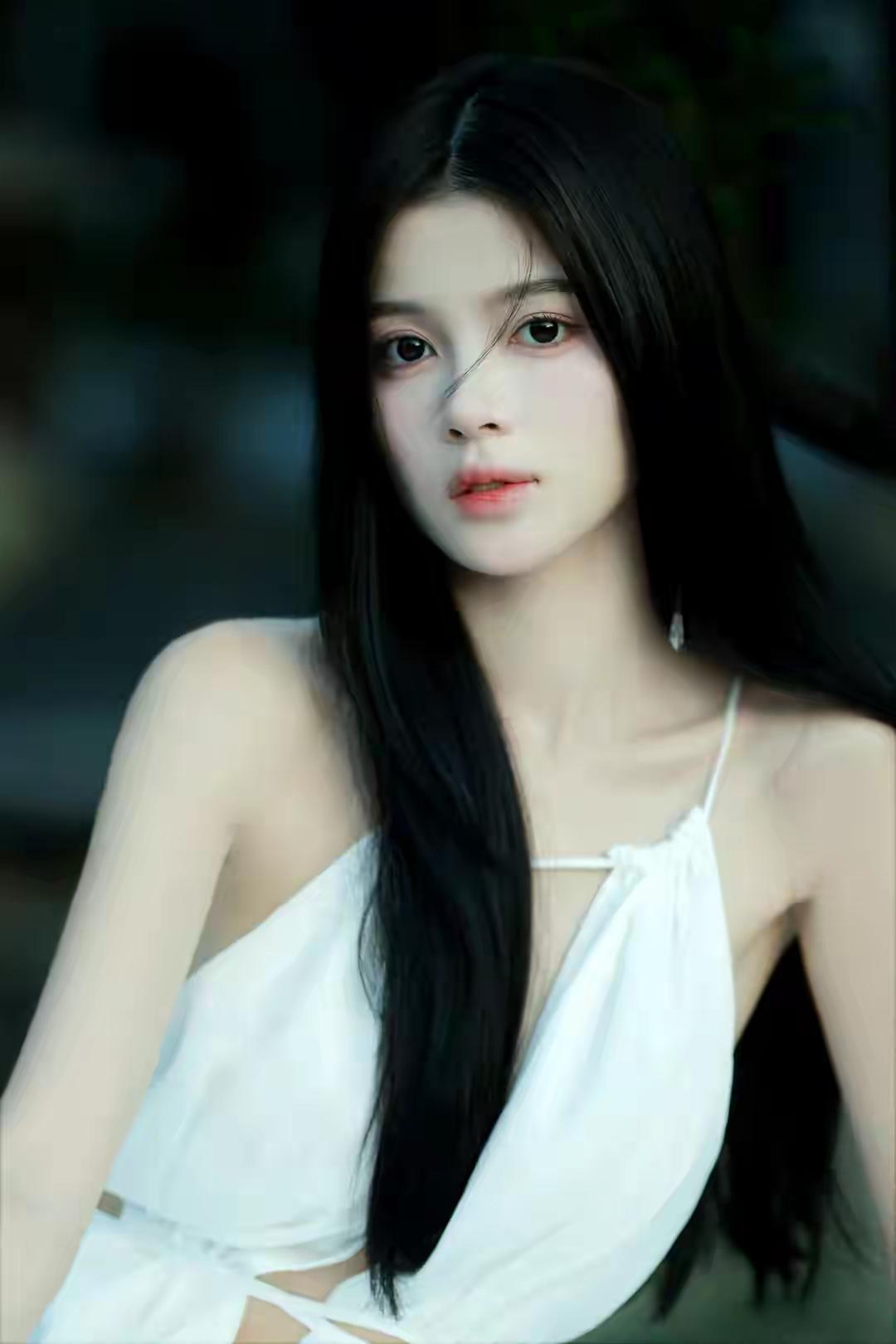 黑发美人，白衣飘飘，宛如画中仙子。羊肉放白萝卜还是胡萝卜? 如何穿“连衣裙”才不