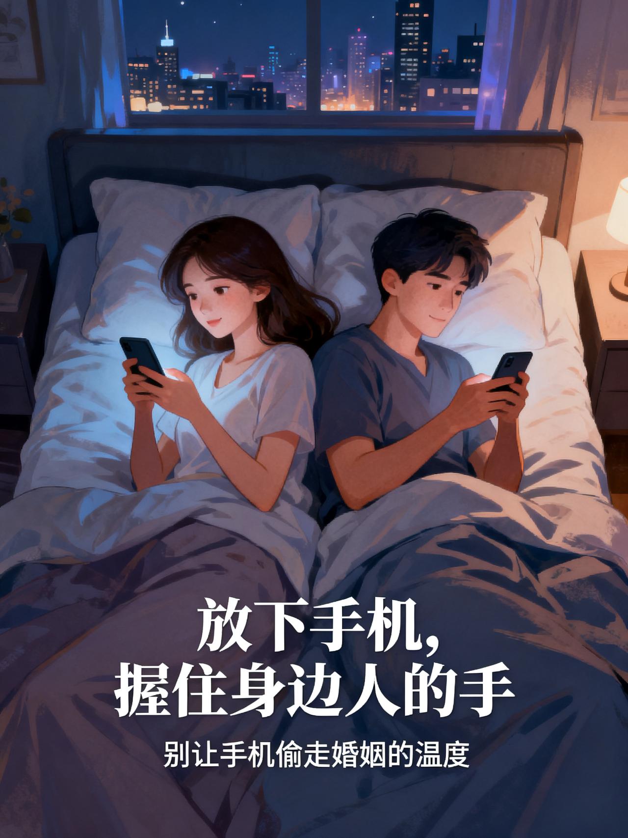 现在很多夫妻，与其说没感情，不如说都中了手机的毒
结婚超过3年的夫妻，你有没有过