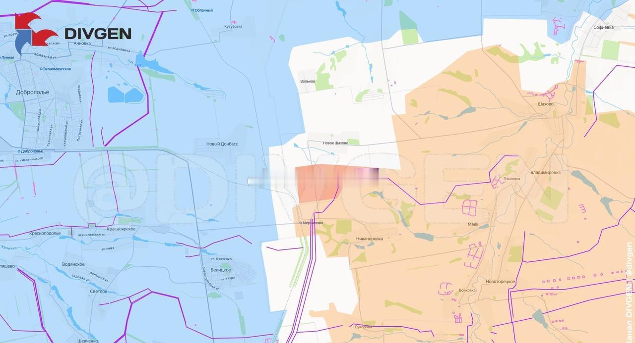 多布罗波尔方向。此前由于局势变化，伊万诺夫卡村被划入灰色区域，等待进一步核实。今