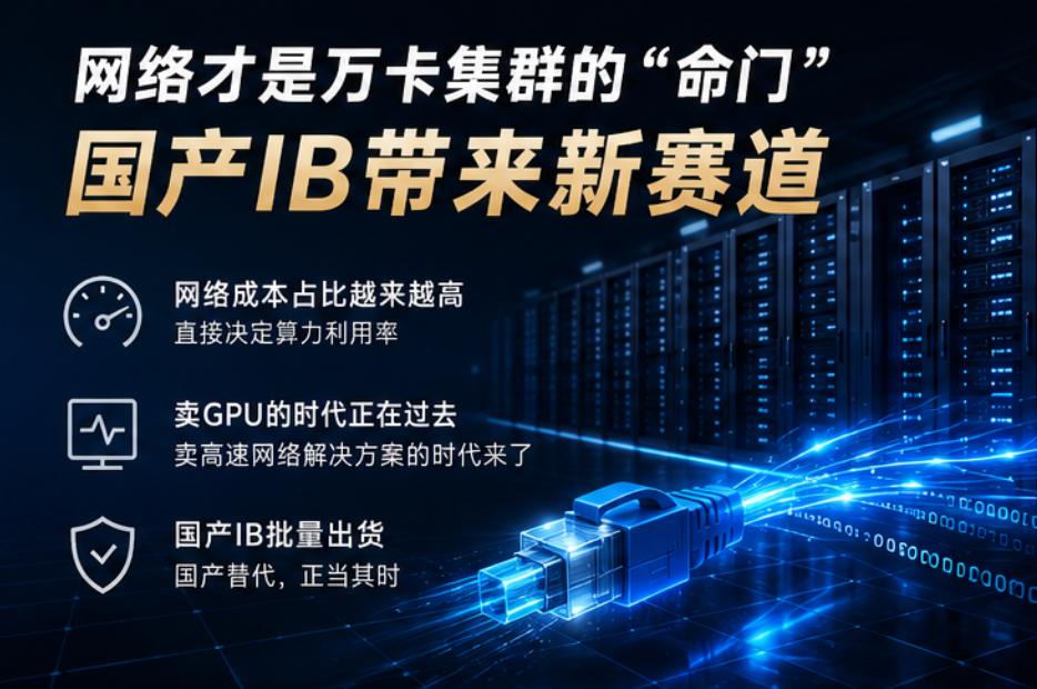 渠道商注意：国产IB批量出货，算力网络“隐形冠军”开始收割市场

做算力硬件的朋