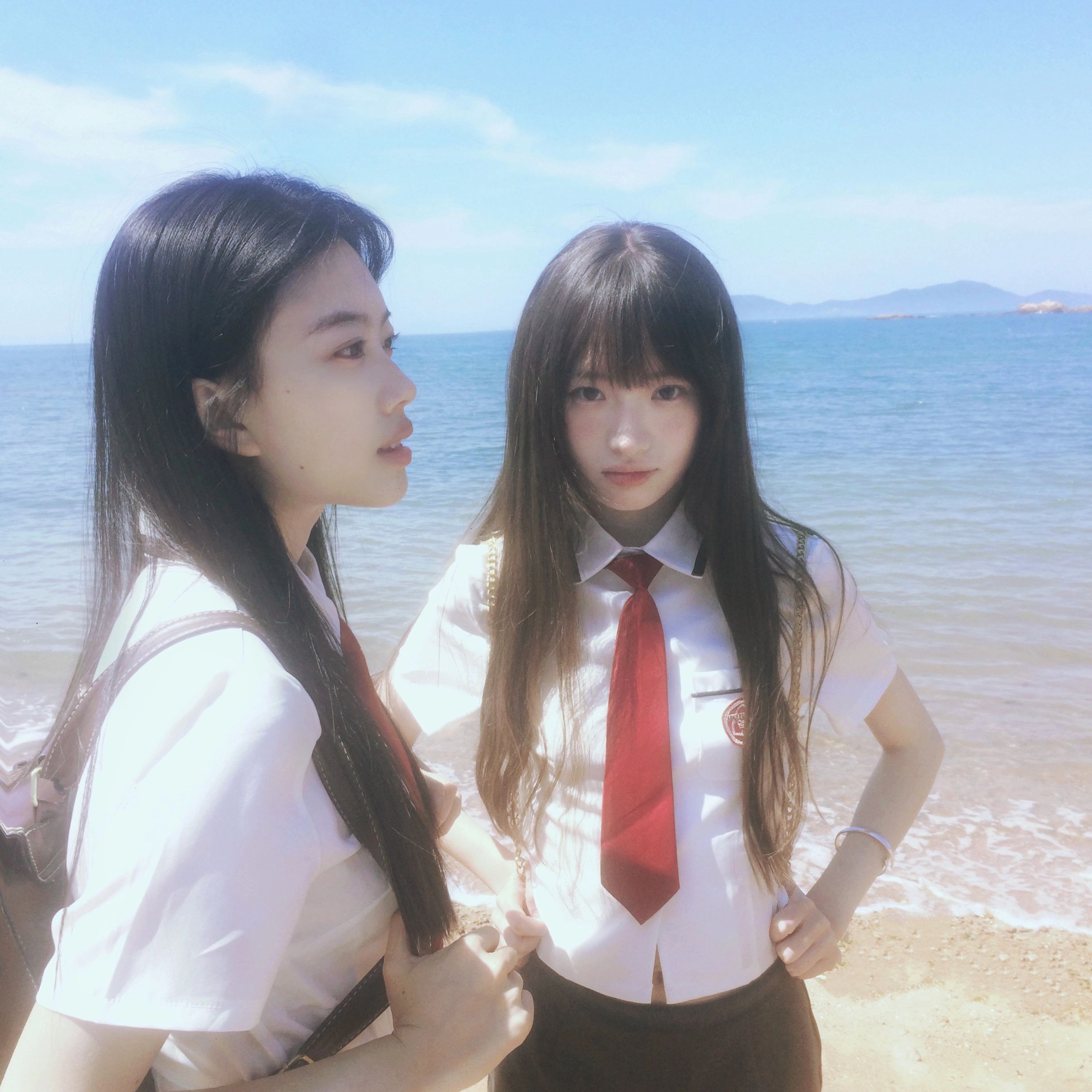 存一些双人海边拍照姿势 👭 ​​​