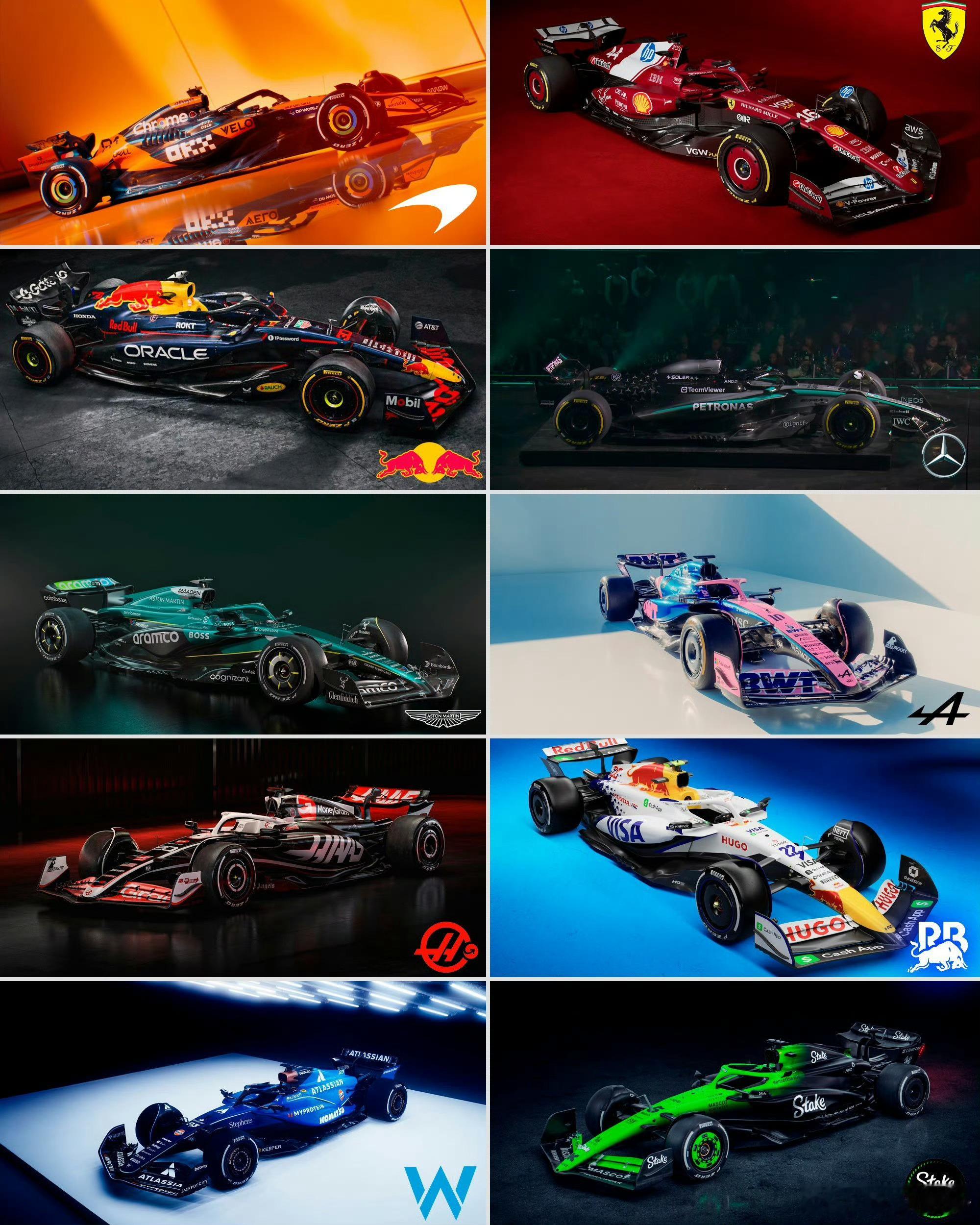 2025F1的全部新涂装通通在伦敦发布当然也是F1 75周年 F1[超话]  