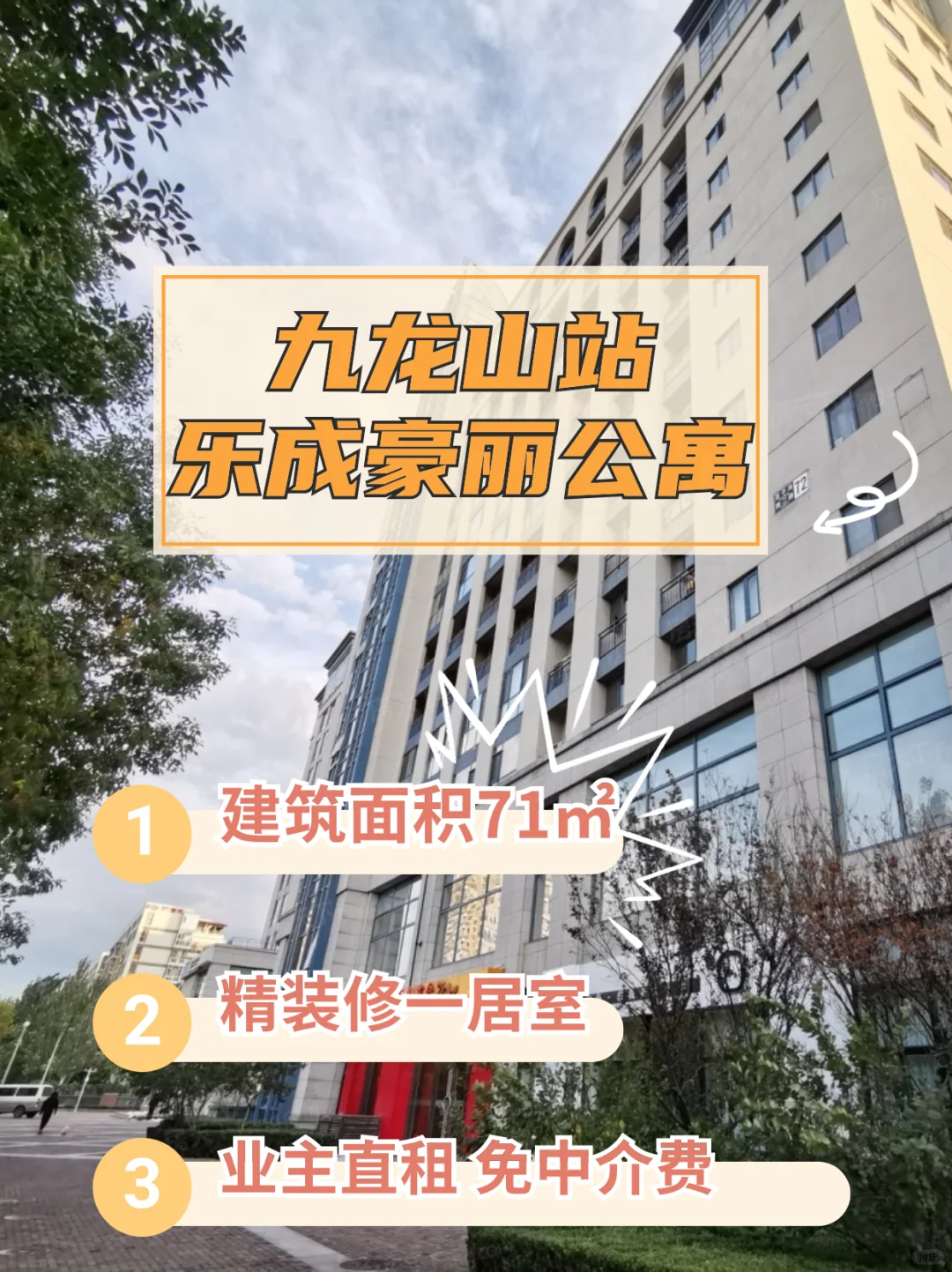 乐成豪丽精装一居‖业主直租‖免中介费