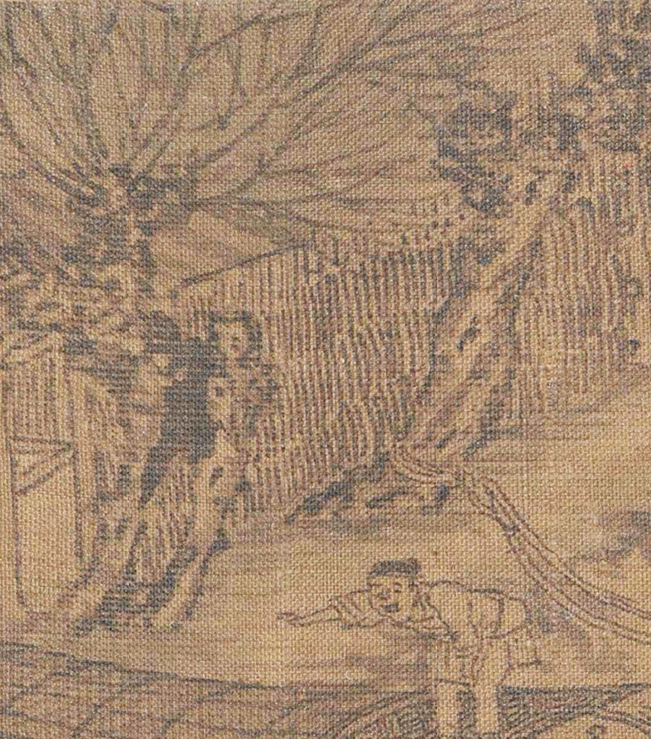 宋代竹苇荆条编墙（篱壁、编笆墙）
这种墙体宋代常称篱墙、笆壁、编障。做法：以细荆