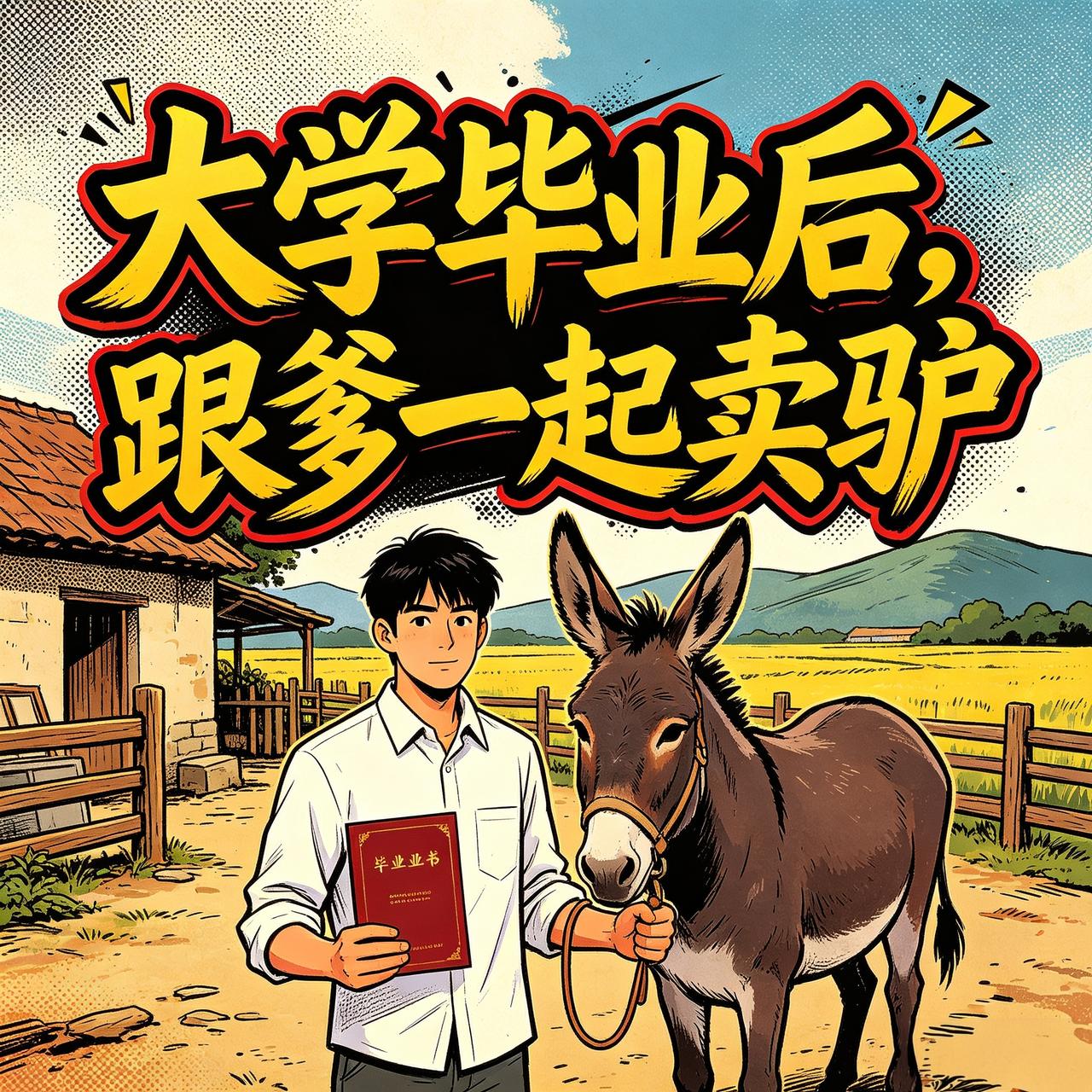 “大学毕业，回来跟爹一起卖驴肉？上午爹卖肉，下午爹打牌——这父子俩，凭啥火了？！