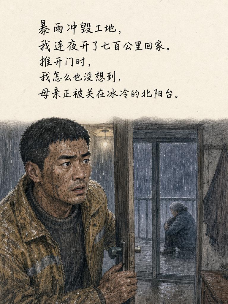 每个月两万多全打回家，直到我突然回家，才知道，母亲天天在过苦日子！