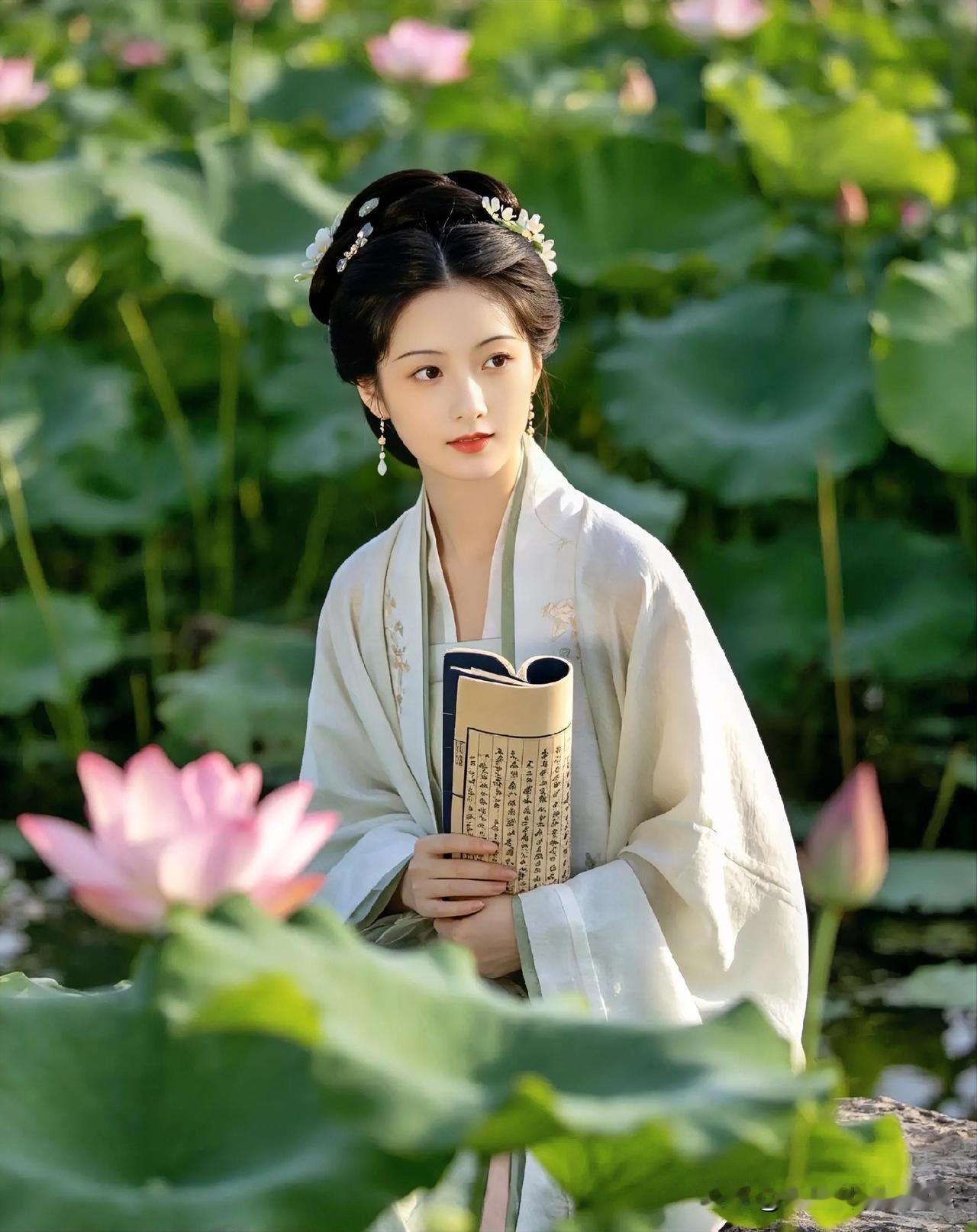 下联：莲开半夏满清溪
上联：有请雅士[福][福][福]