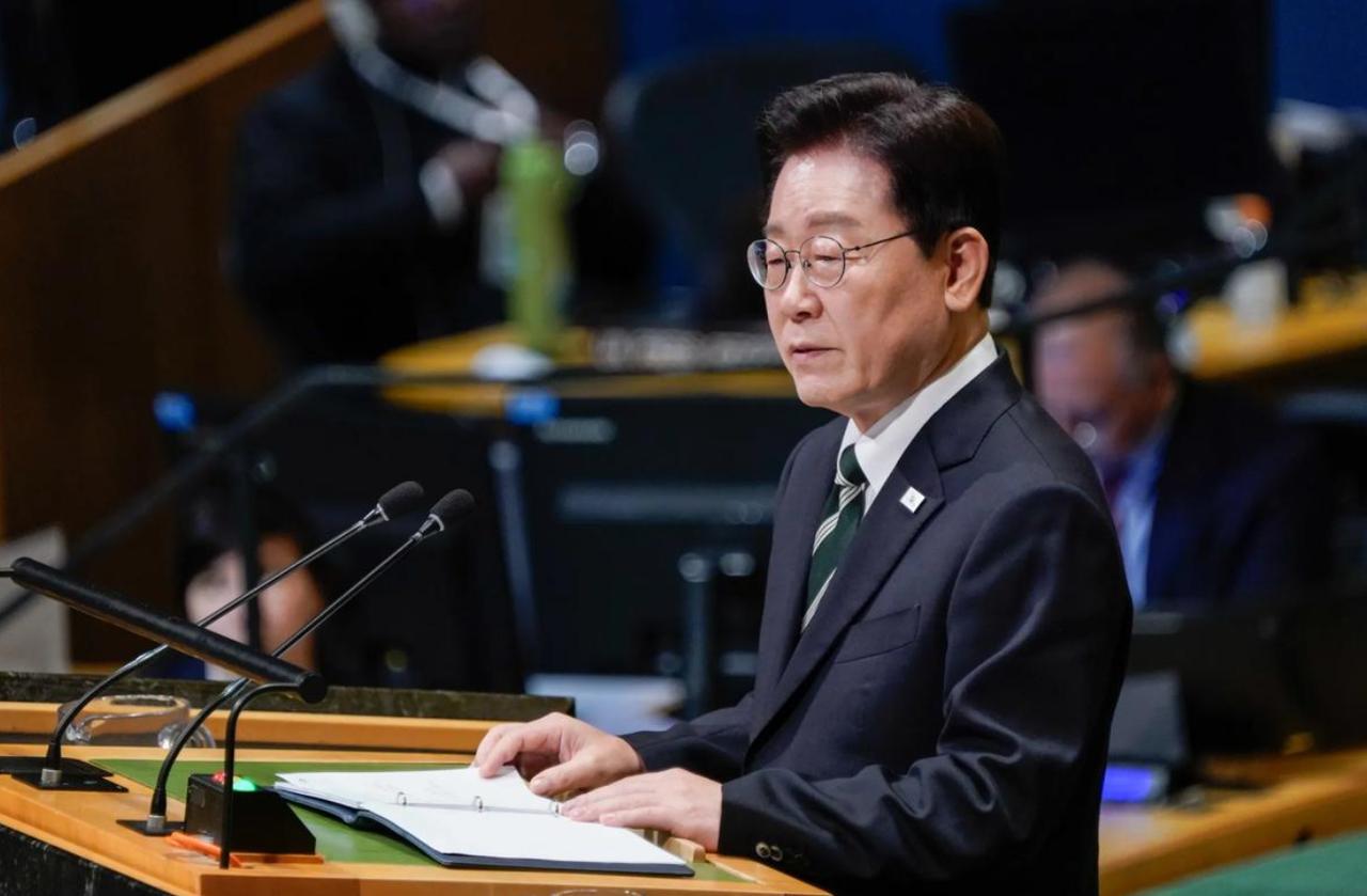 韩国总统李在明在第 81 届联合国大会发言，提出要促成停滞许久的朝美对话重启，把