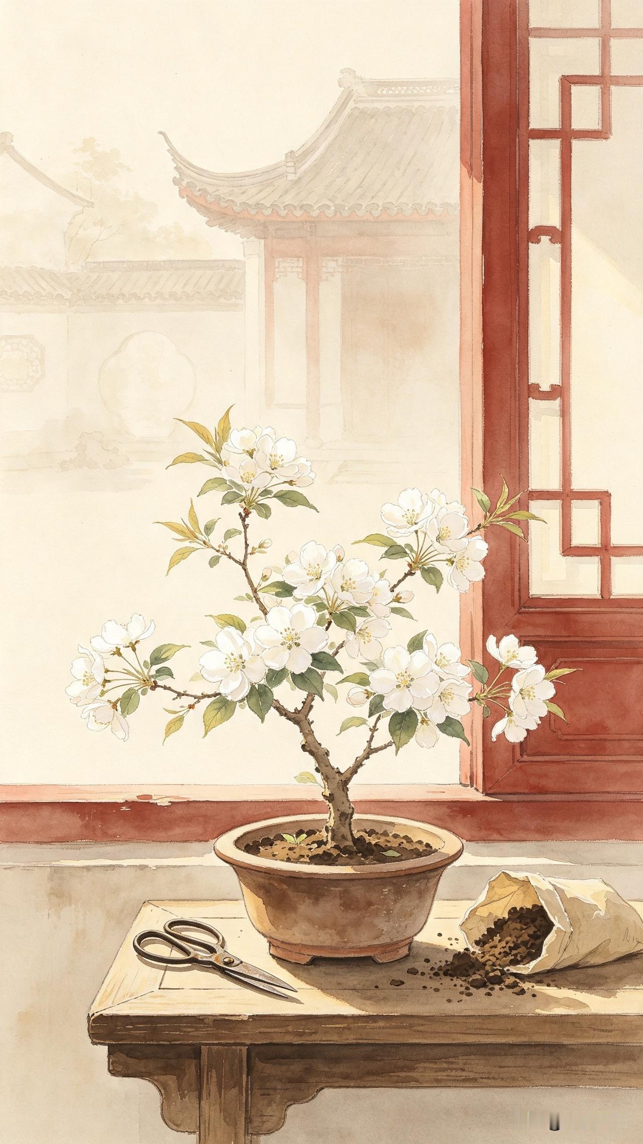 拾灵记｜贾芸：那盆白海棠，是他递给世界的名片

阳台那盆茉莉，叶子又黄了两片。