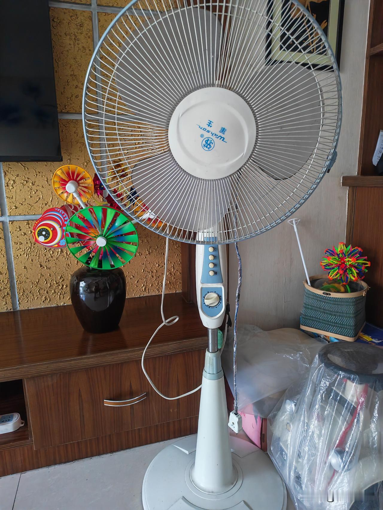 用了20年的电扇，今年按下开关后会时不时发生延迟启动的状况。特别是按下1级风的时