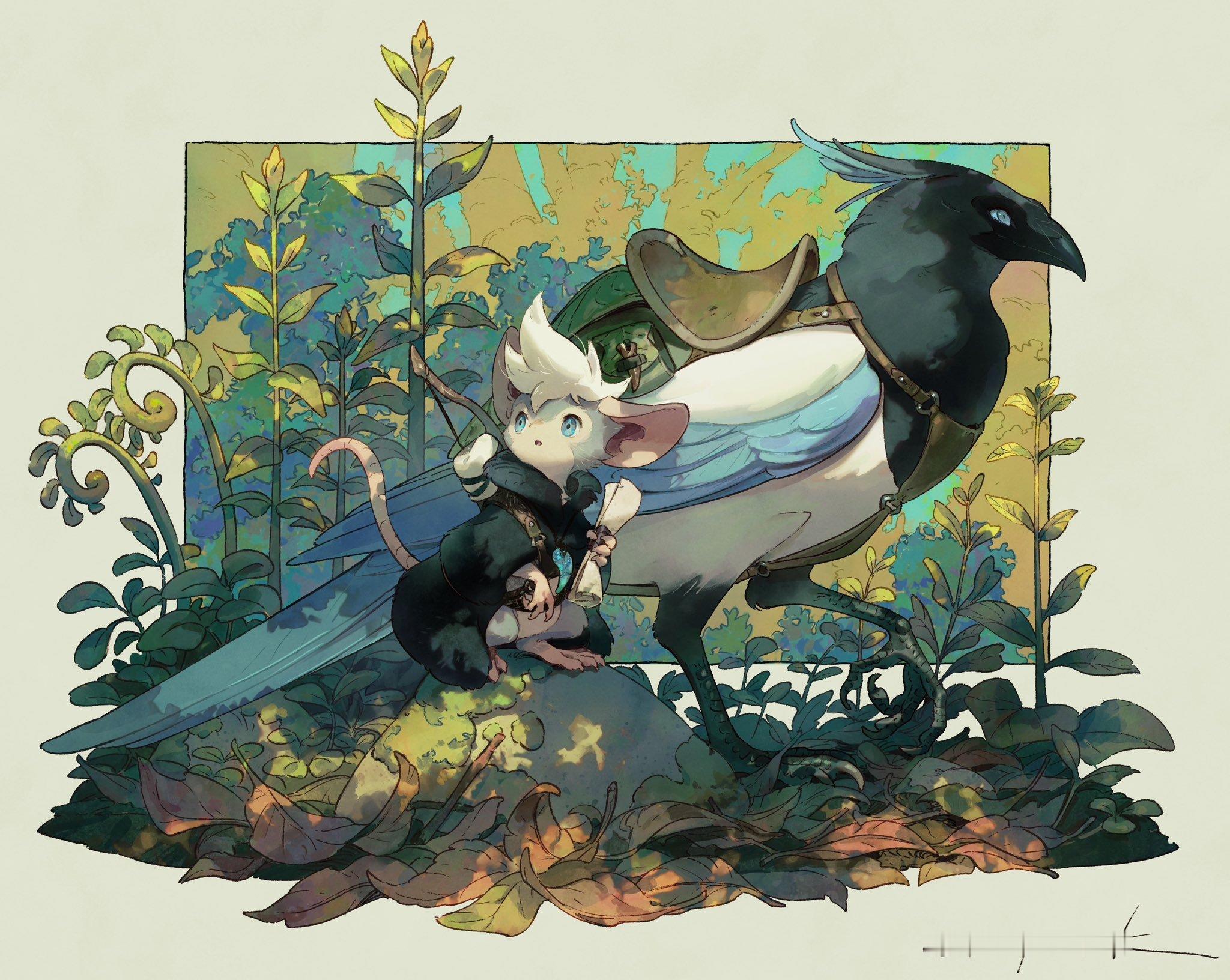 一组软萌复古感插画画师：ovopack 