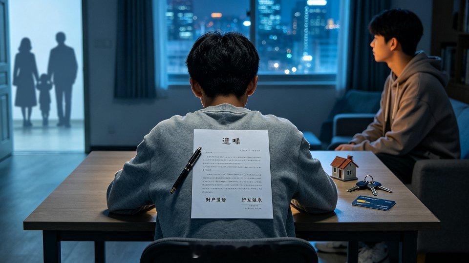 大一生立遗嘱将2000万财产赠好友别忙着指责19岁男生不孝，先看懂这份2000万