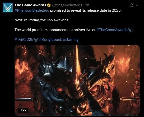 微博游戏大赏这游戏非玩不可  TGA（The Game Awards）官方推特正