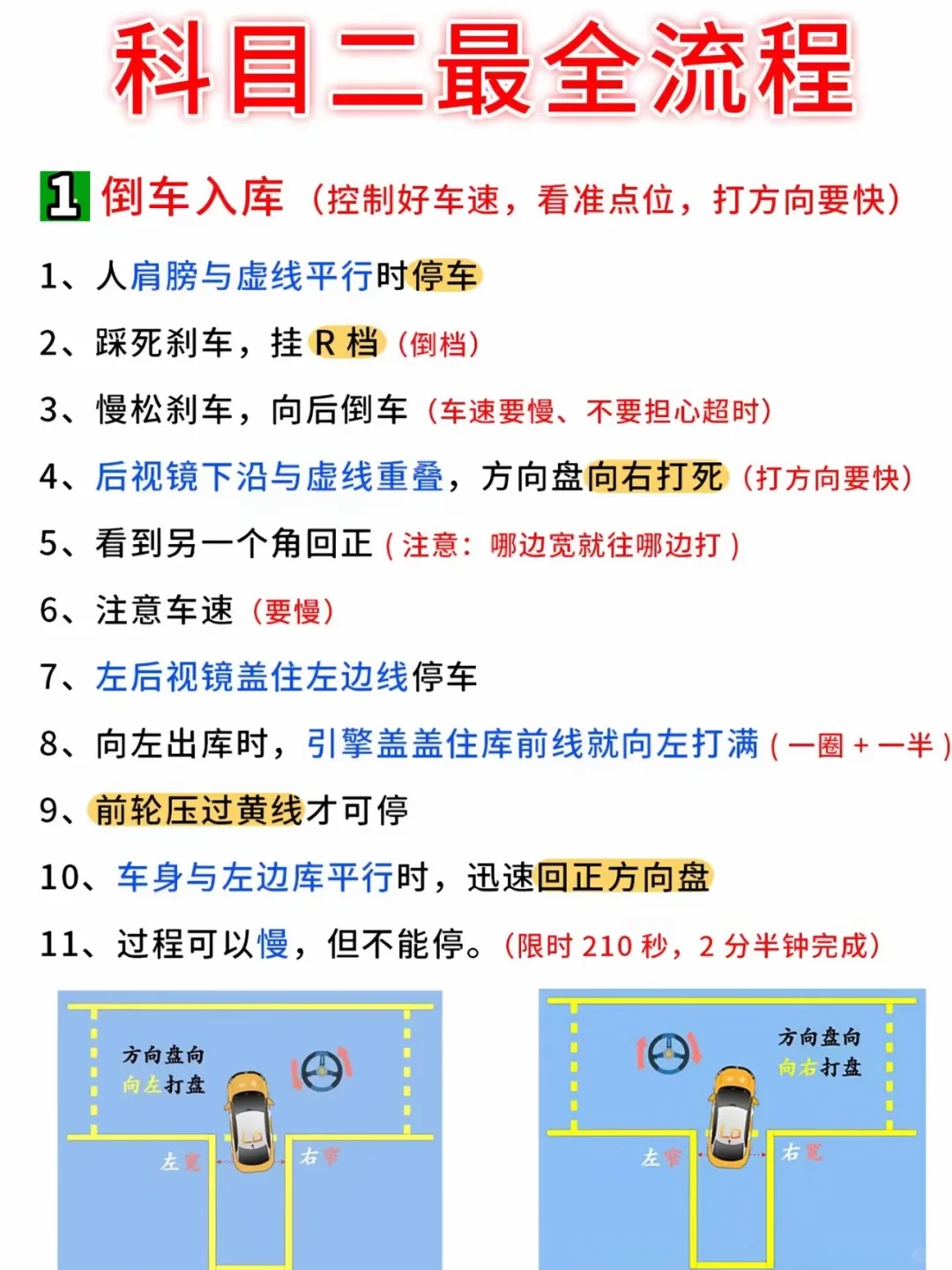 一晚上拿下科目一 口诀1：假一吊二撤三醉五逃终生 口诀2：口五站三 不...