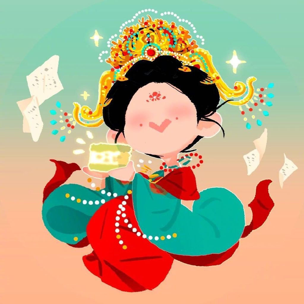 白鹿换叶璃婚服头像 白鹿真的很爱她的每一个角色，换上了叶璃婚服造型的头像，燥候莫