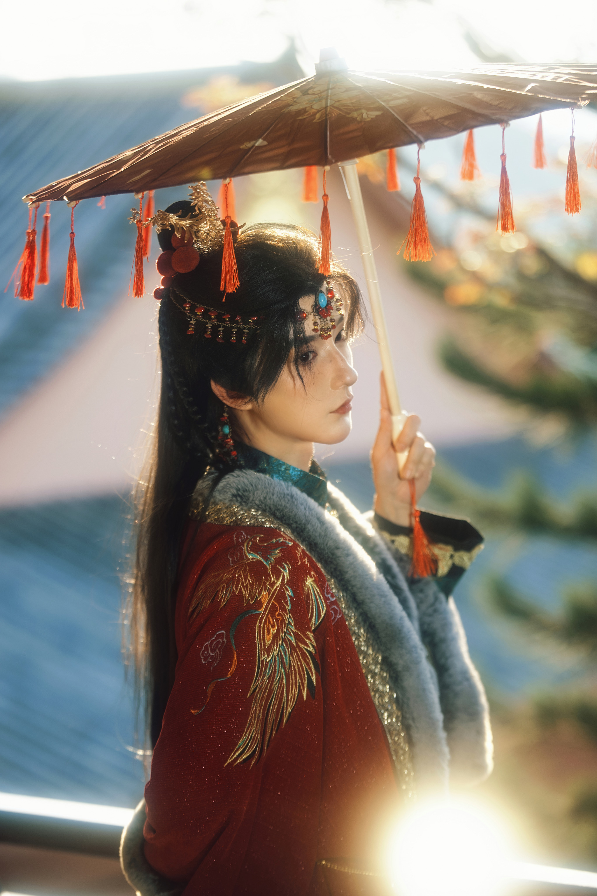 那天的阳光。 