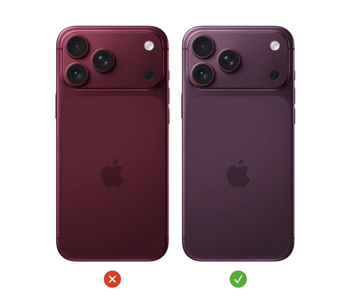 iPhone18Pro樱桃红变酒红？
网传iPhone18Pro红色有变动
并非