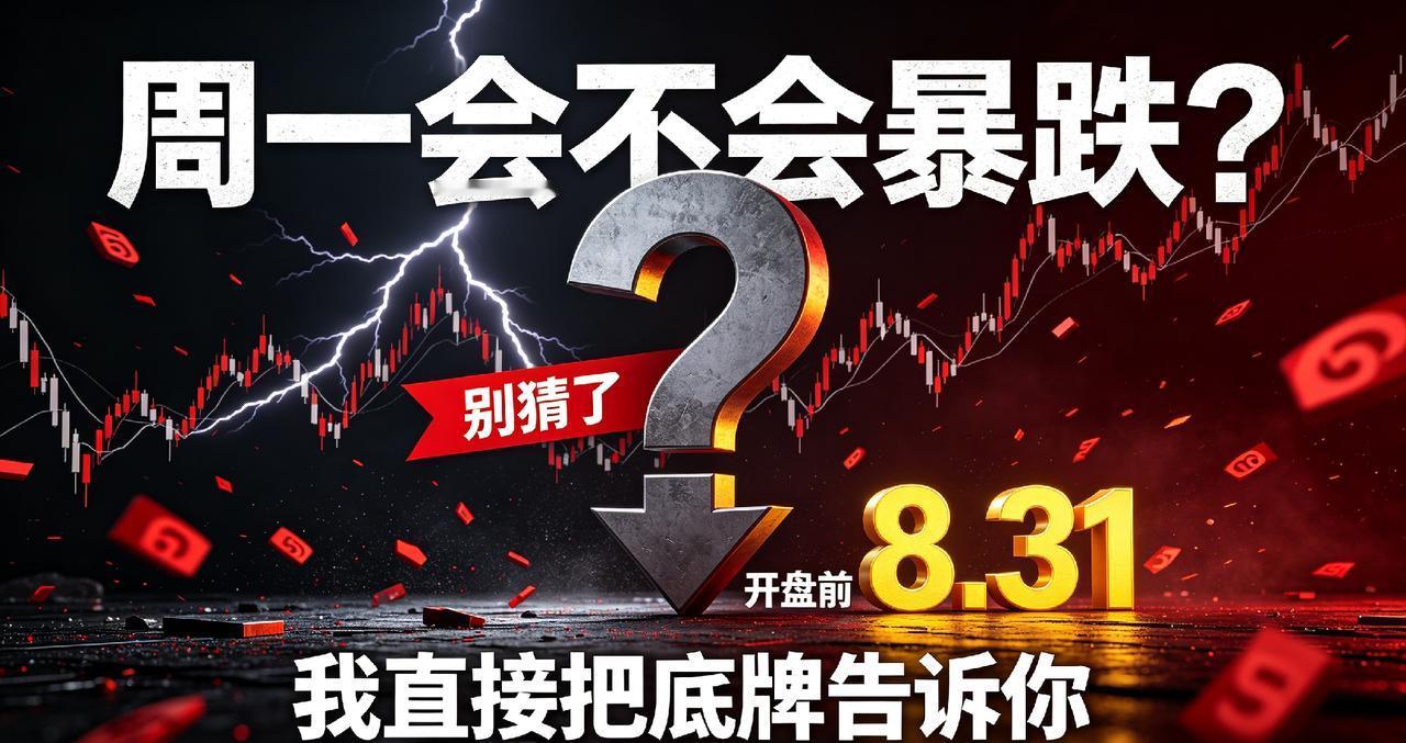 周一会不会暴跌？别猜了，8.31开盘前我直接把底牌告诉你

马上就是8月31日周