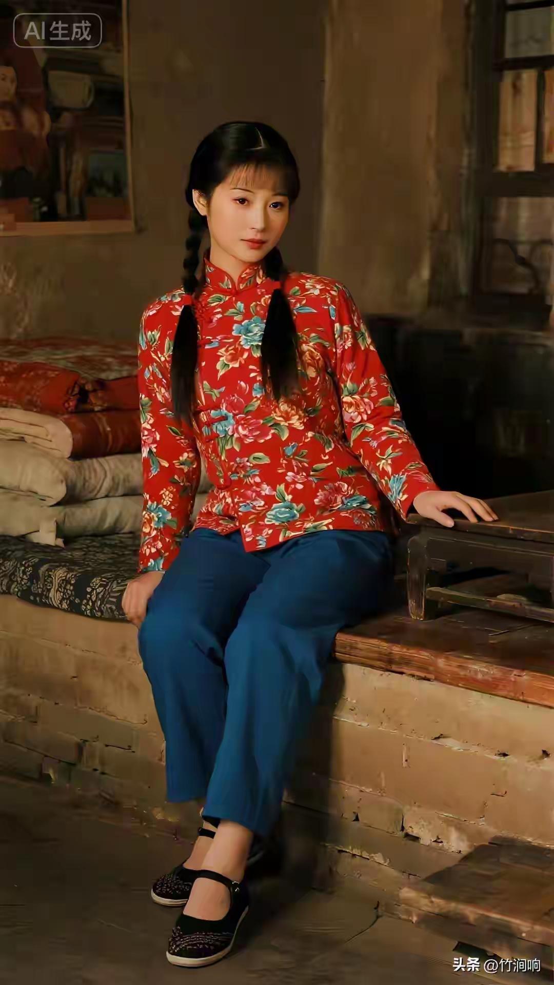 《重情真爱》
往昔结婚无彩礼，
添置床被买身衣。
新娘房中等郎君，
相伴终生永不