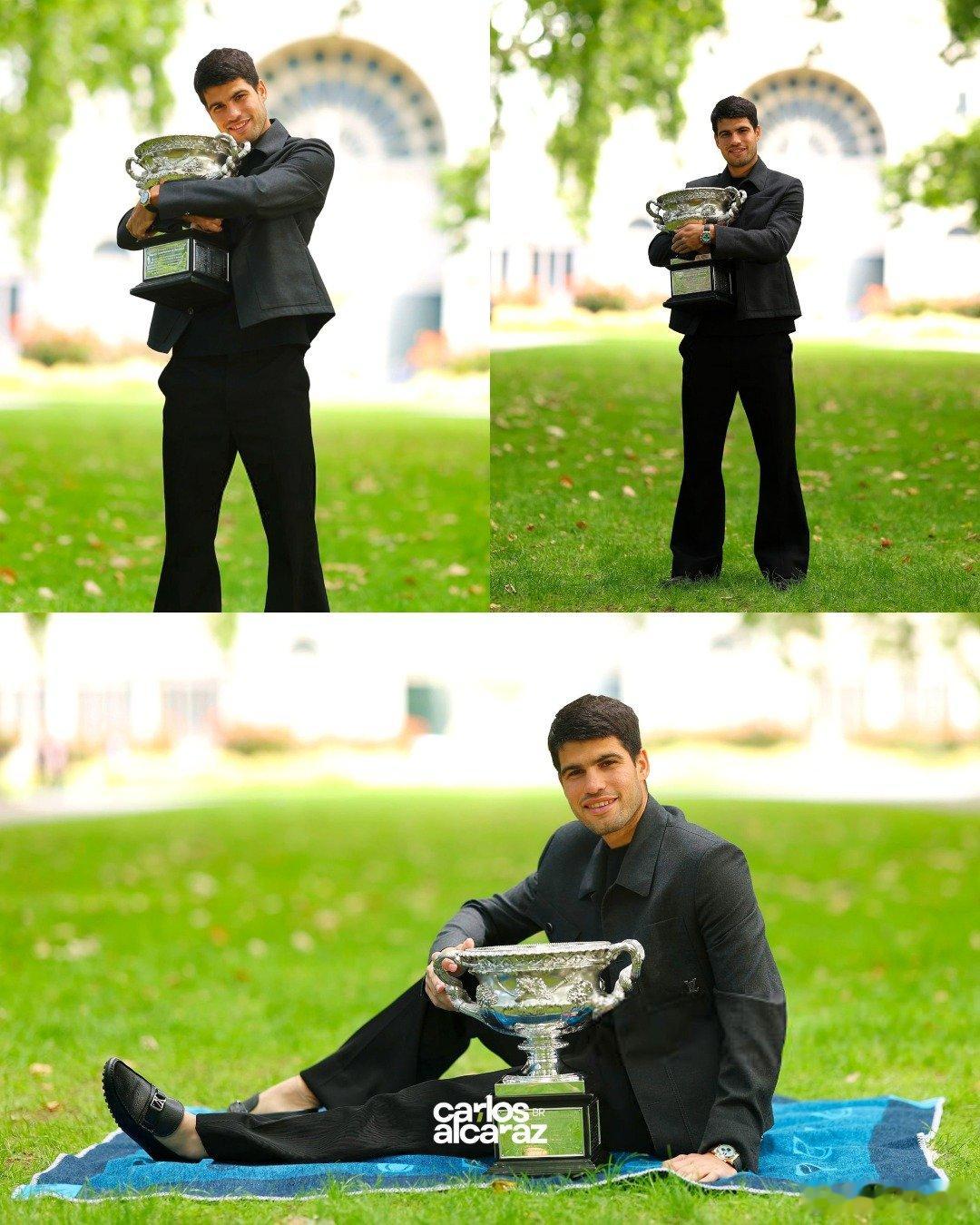 阿尔卡拉斯澳网冠军宣传照 2026澳网男单决赛，阿尔卡拉斯3-1战胜德约科维奇，