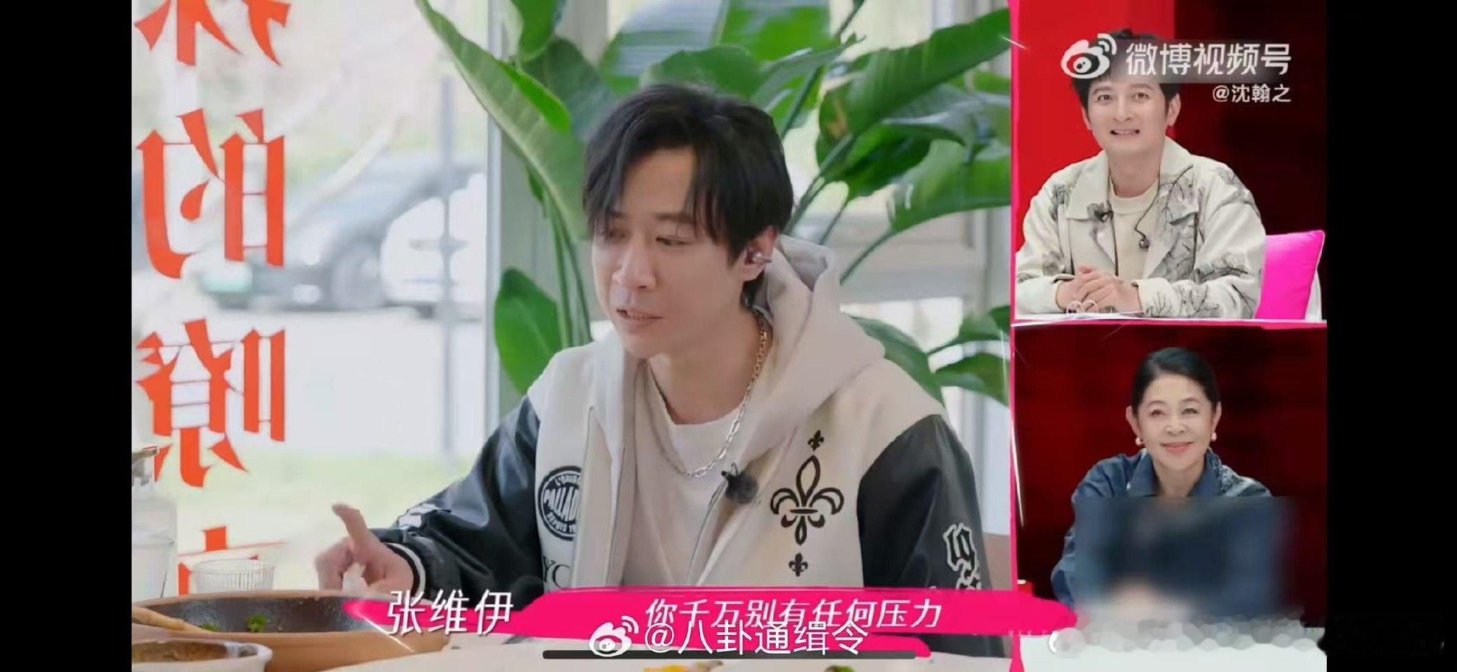 张维伊对董璇说咱们有酒窝就够了我看他俩对话全程姨母笑！董璇会替他着想，他也懂顺着