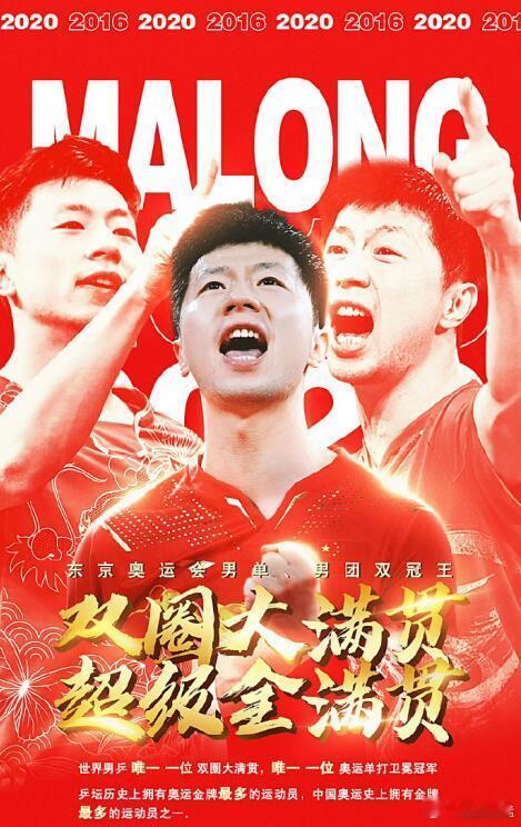 从2005年至今，马龙在奥运会、世锦赛和世界杯上一共取得30项冠军，在亚运会、亚