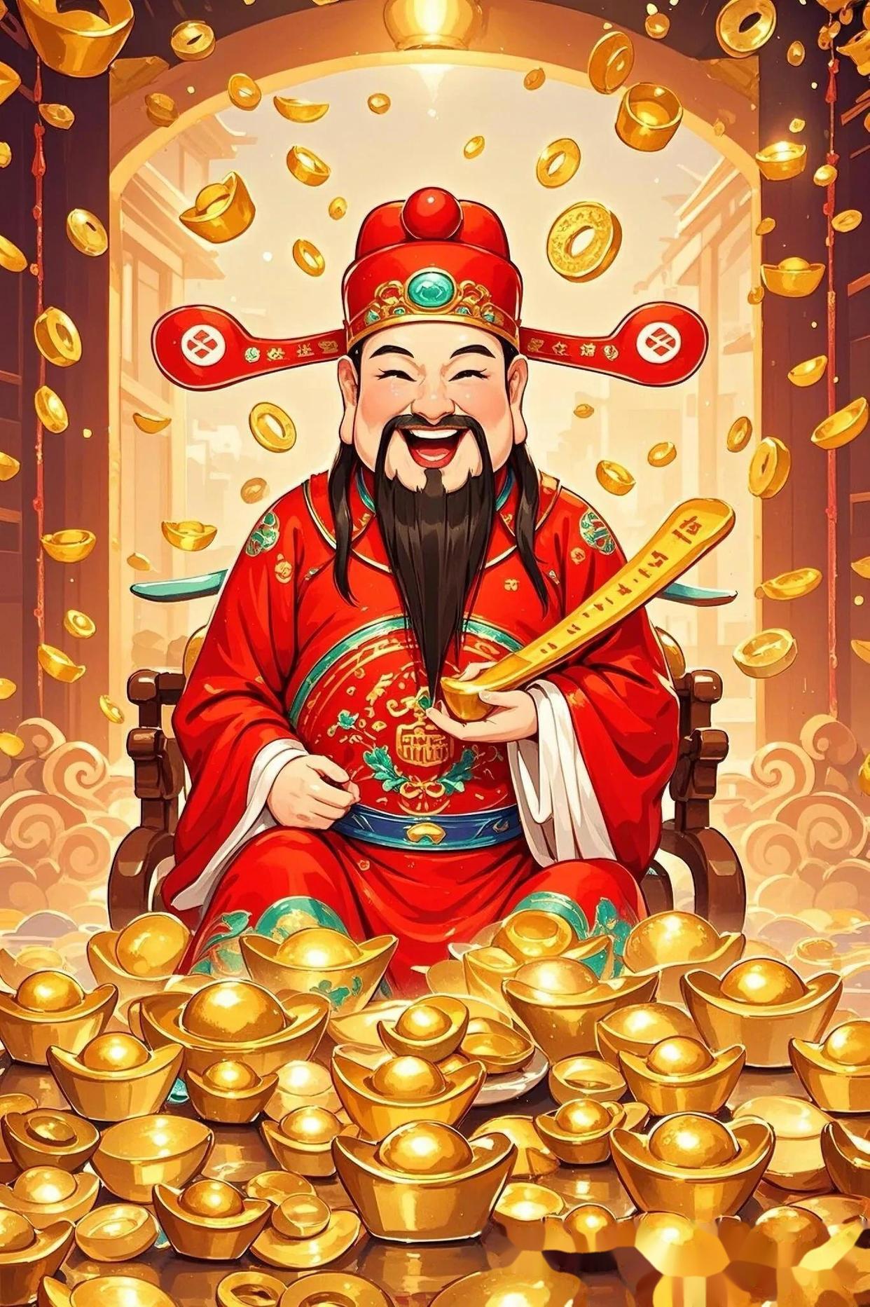 财神驾到，财运亨通，财富滚滚进门来！ 