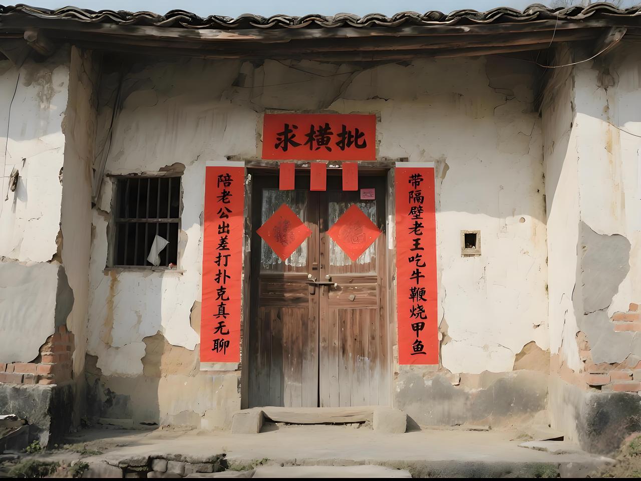 对联求横批，广东人先来！

前几年我小姨嫁到广东，广东小姨夫特别抠门，
坐月子期