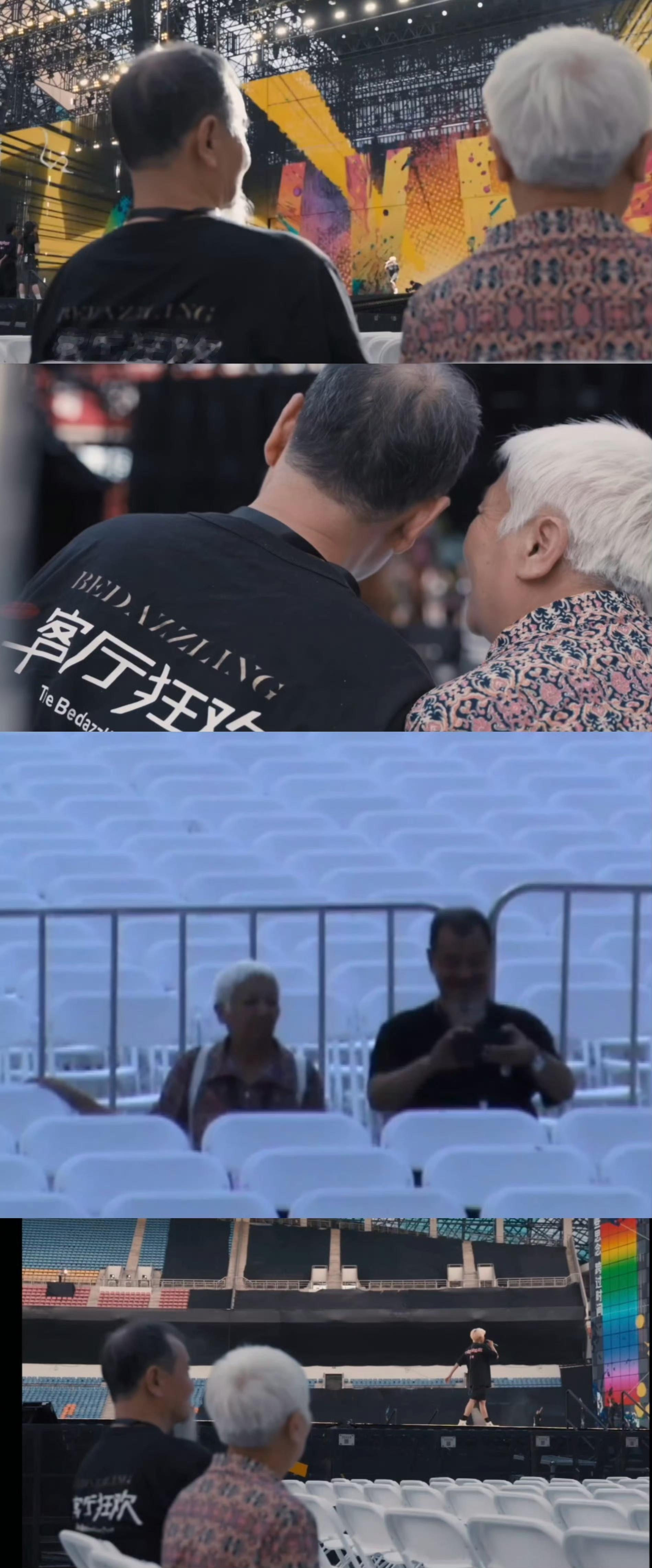 王源爷爷奶奶去看了重庆演唱会 看到王源的爷爷奶奶也去支持王源的演唱会的时候，真的