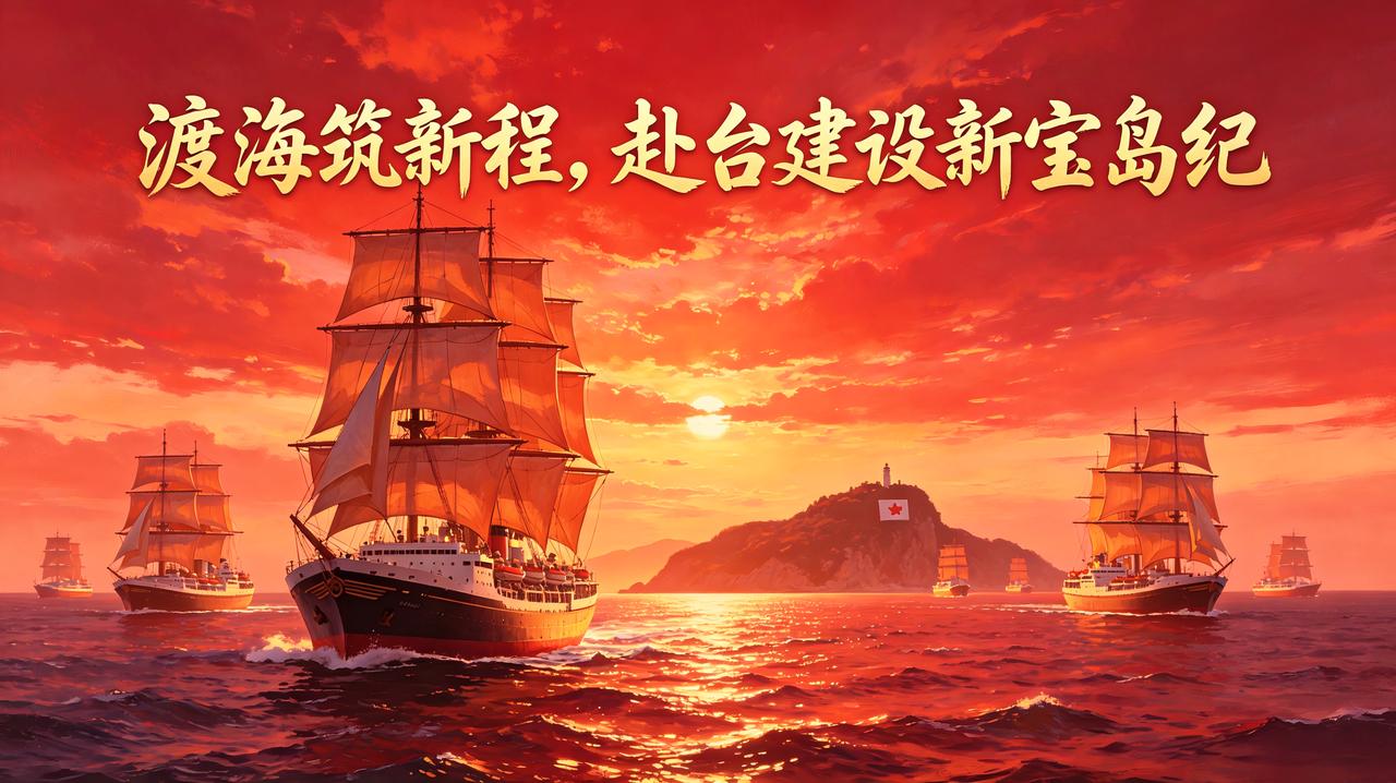 山河归一，大势终定。
祖国从全国层层甄选数千名精锐干部，跨海赴台。
自上而下进驻