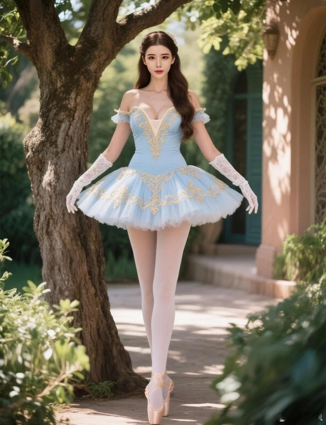 EP0066-Blue tutu skirt, makes  me a danc