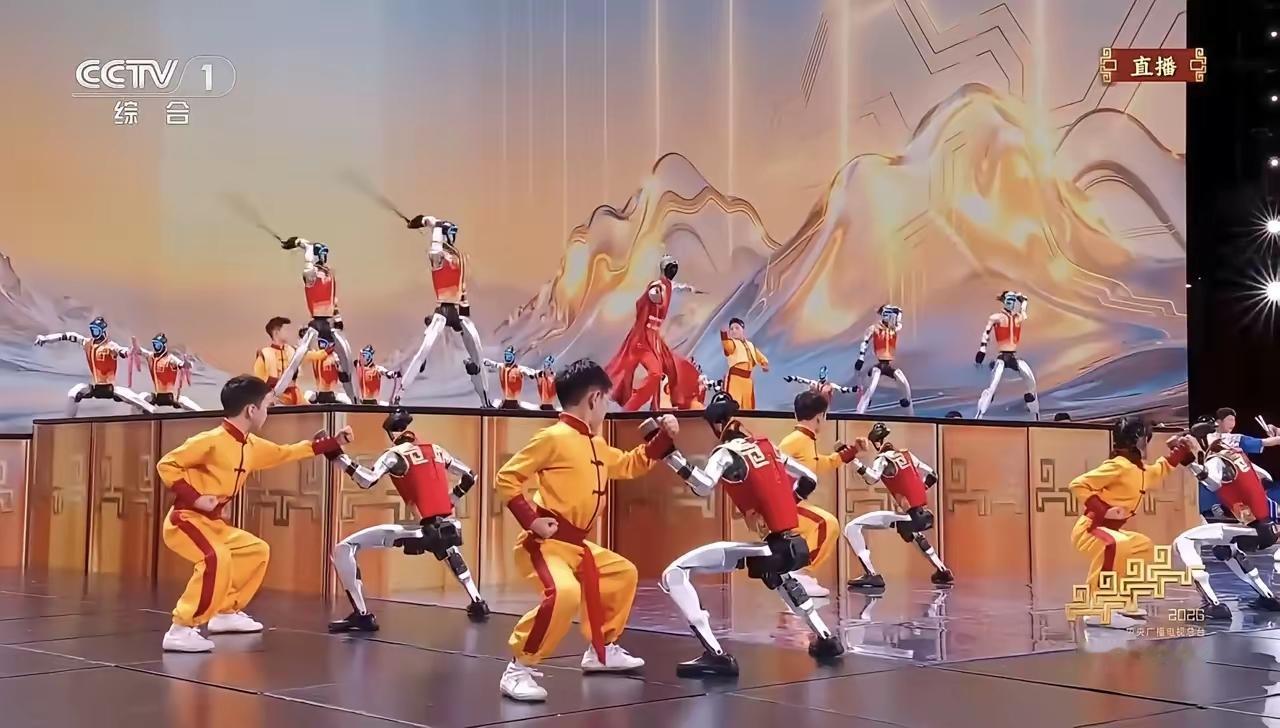 老美还能睡得着吗？
春晚这个节目，刚开始我以为还是去年丢手绢的机器人，直到全体机