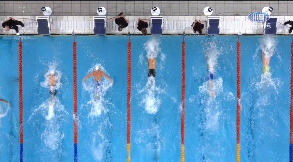 澳大利亚游泳选拔赛 男50蝶决赛Armbruster 22.90小麦 22.92