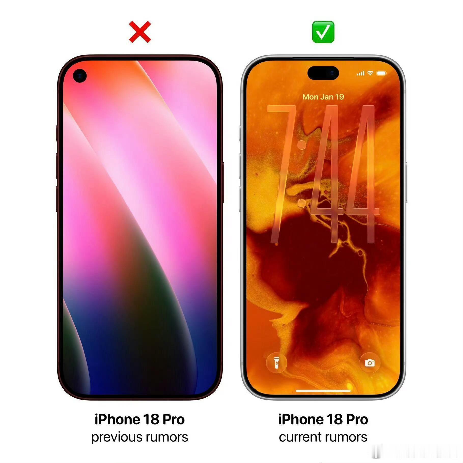 没有挖孔❗iPhone18 Pro将缩小灵动岛|||前几天iPhone18 Pr