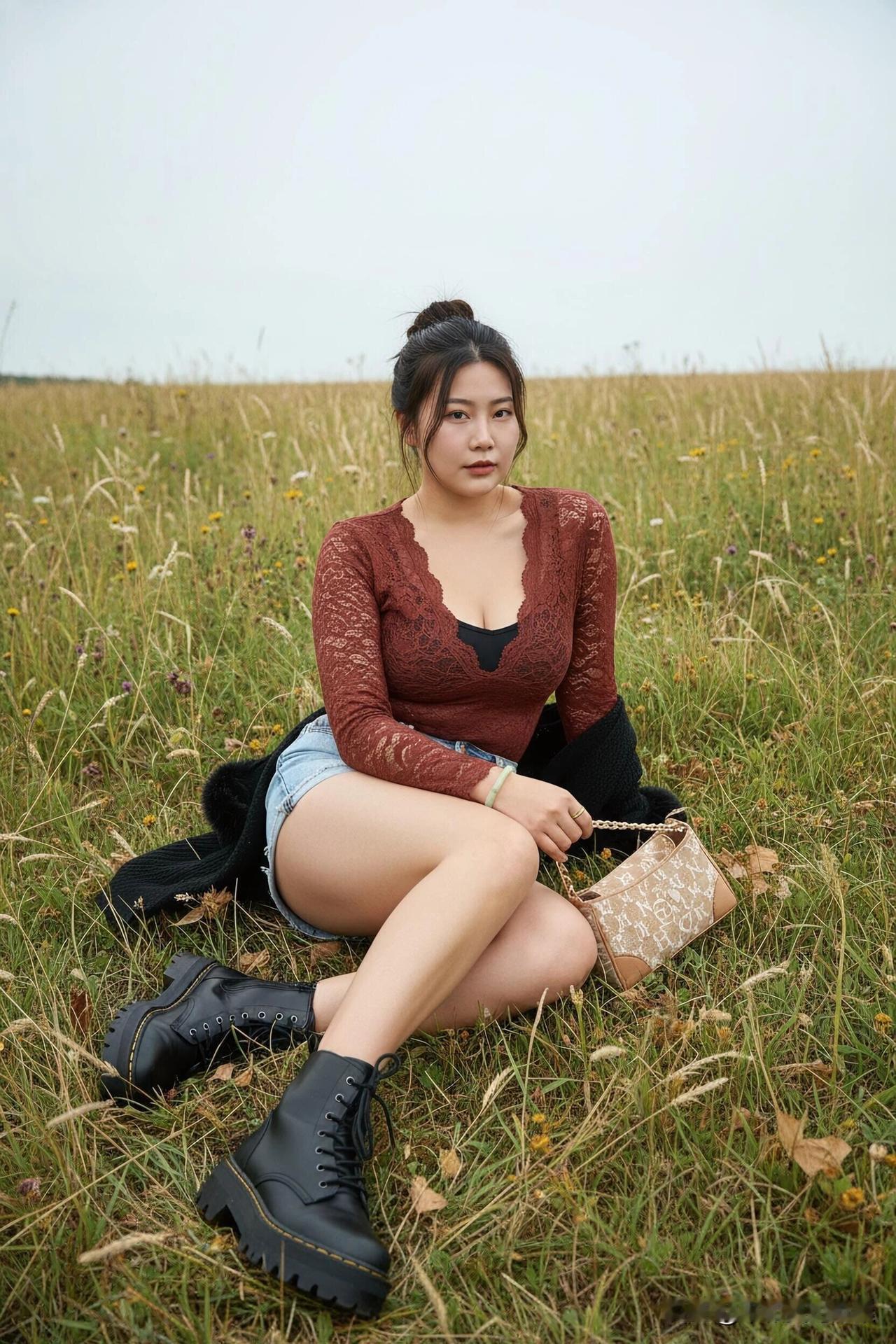  极目远眺，草原没有一丝褶皱，绿得纯粹而坦荡，仿佛大自然把所有的生机都倾注在这里