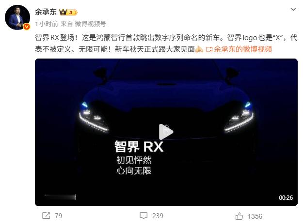 这么说来智界LOGO还真是个X看看打破固有命名序列、设计语言的RX能不能为智界r