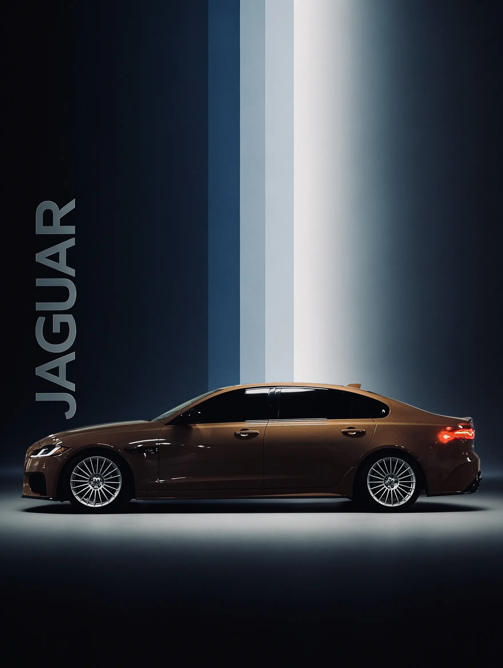 Jaguar，改装路上满足的姿态。