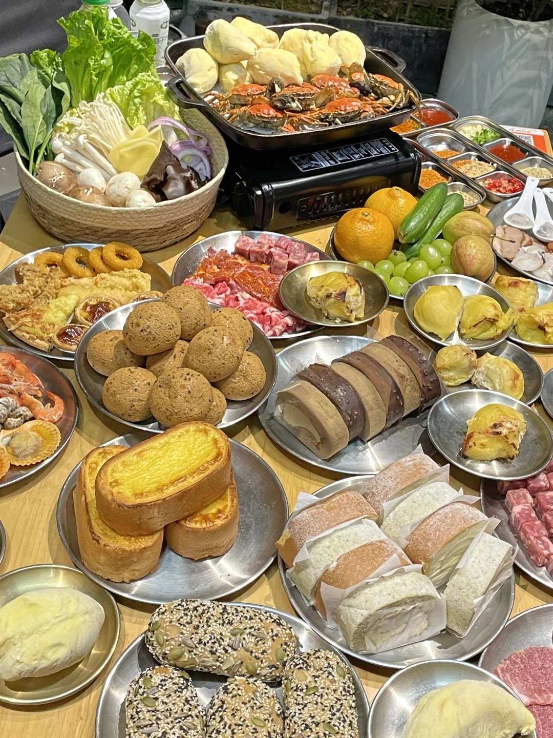 深夜放毒，晚上吃的这个自助……
