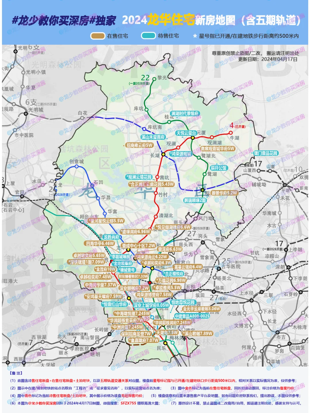 史上最全的龙华新房住宅地图来了！