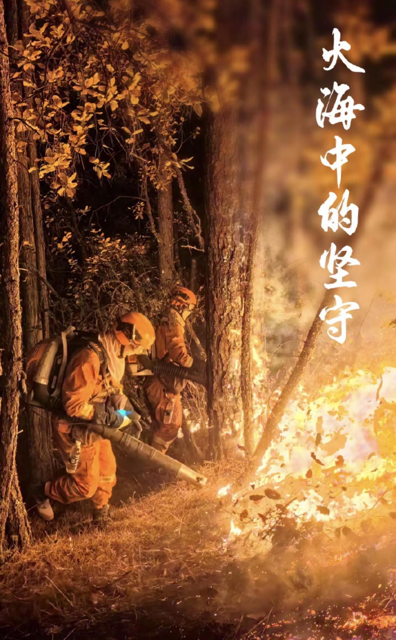 火海中的坚守、逆火而行平安守护 消防员