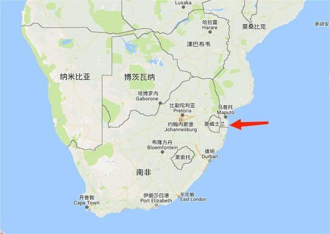 很多人盯着地图就来气：斯威士兰这个小国，三面让南非紧紧围住，东边只沾点莫桑比克的