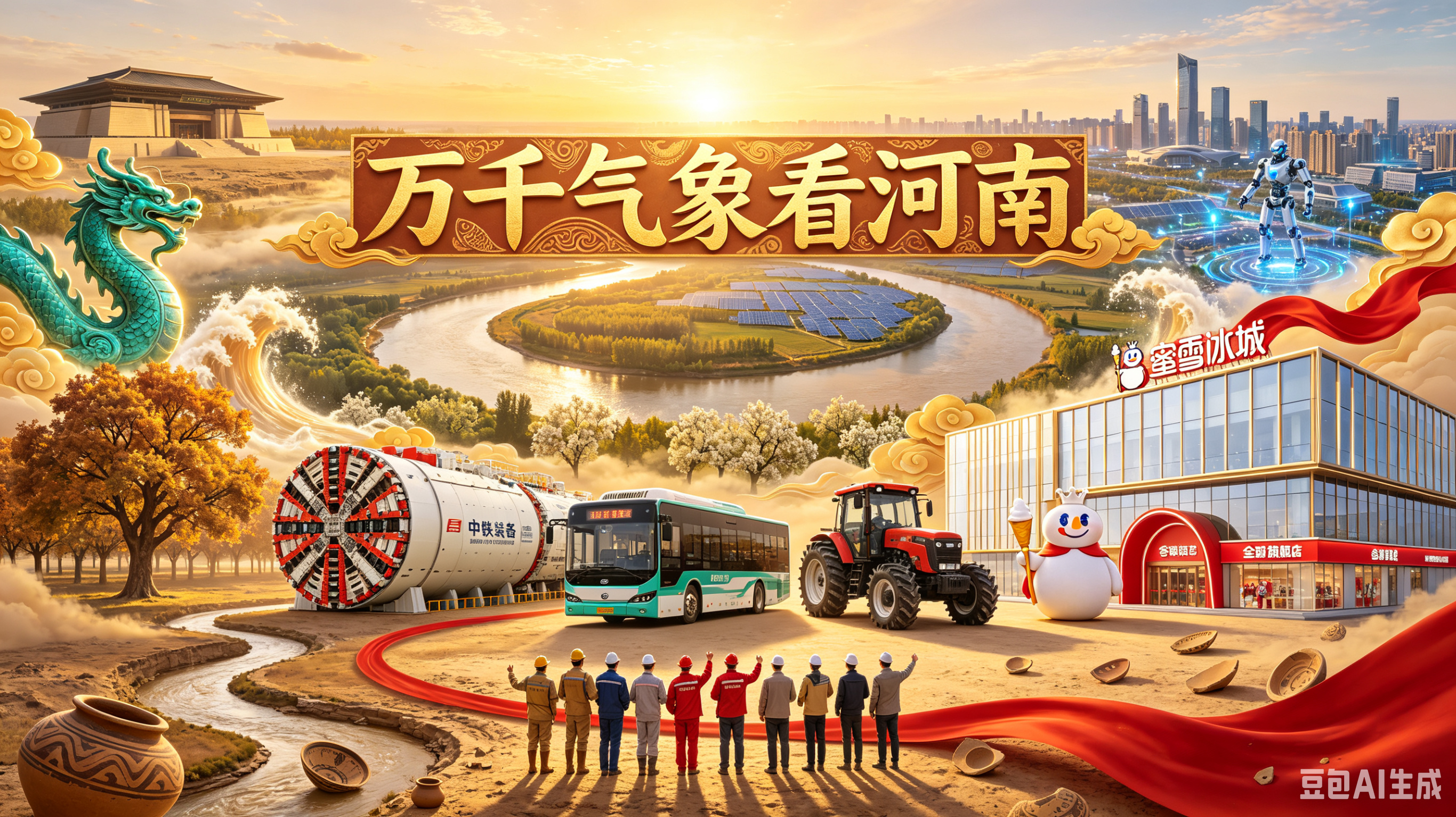 #万千气象看河南# 你发现没有，现在河南越来越“网红”了。除了每年元宵晚会上那令